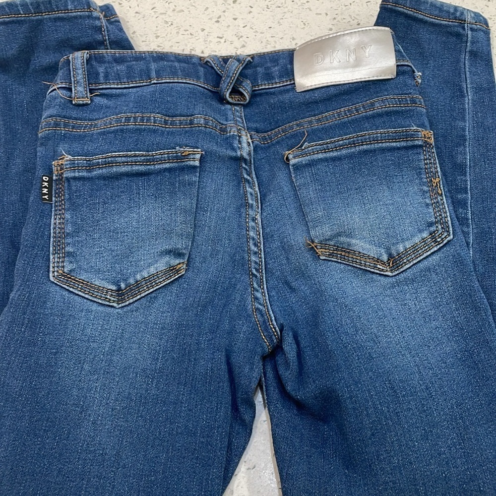 DKNY girls Distressed Blue Jeans and Skirt Set size 6&7 - Picture 8 of 8